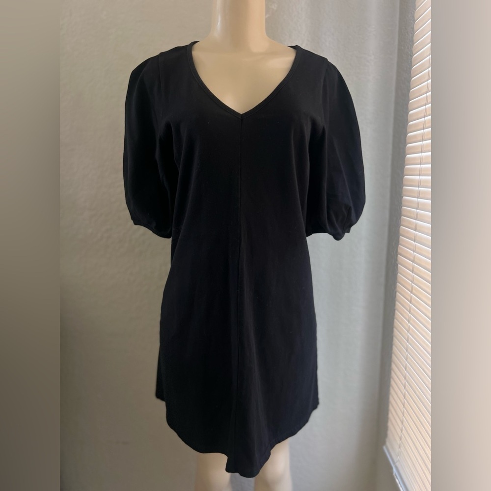 Anthropologie Velvet Graham Spencer Ignacia Black Structured Dress Sz Small - Picture 6 of 12